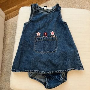 Baby Gap jean dress with bloomers